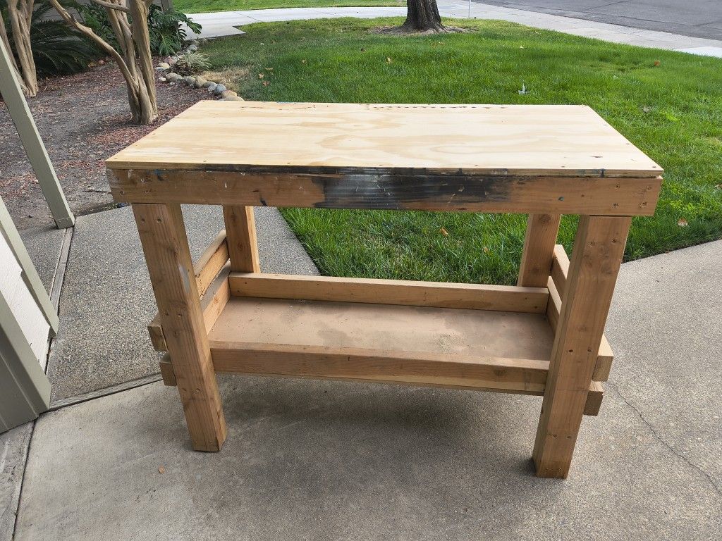 Work Bench 2' X 4' X 38" Tall
