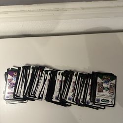 125 random bulk of unused pokemon code cards