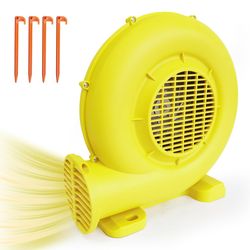Bounce House Blower, 380W 0.51HP Powerful Inflatable Air Blower Portable Air Blower for Inflatables, Bouncy Castle, Jumper, Water Slide, Leaf Blower C