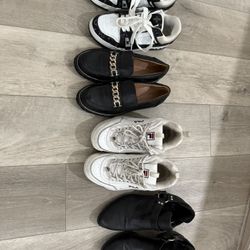 Women’s Shoe Lot Size 7 And 8 (FILA + Loafers + Booties + Designer-style Sneakers)