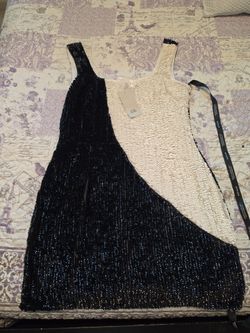 RiverIsland black and white dress UK 12