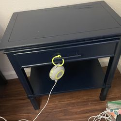 Night Stand With Matching Stool 
