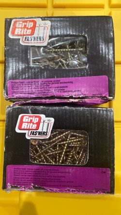 Grip rite gold screws 1 5/8” Philips head