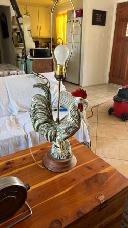 Antique Chicken Lamp