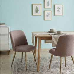 Mauve Textured Modern Chairs – Boho/Minimalist