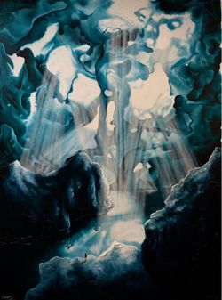 Abstract Custom Oil Painting: 36in X 48in