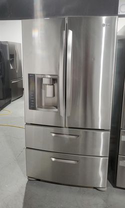 LG 4 Door Stainless Steel Fridge
