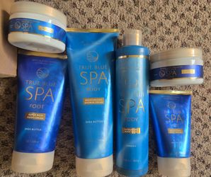True blue spa set