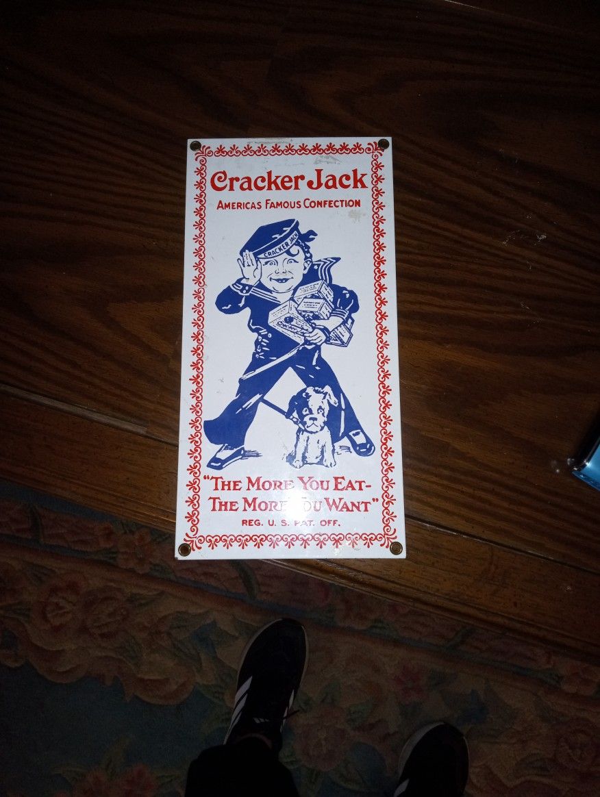 1980s Cracker Jack Sign
