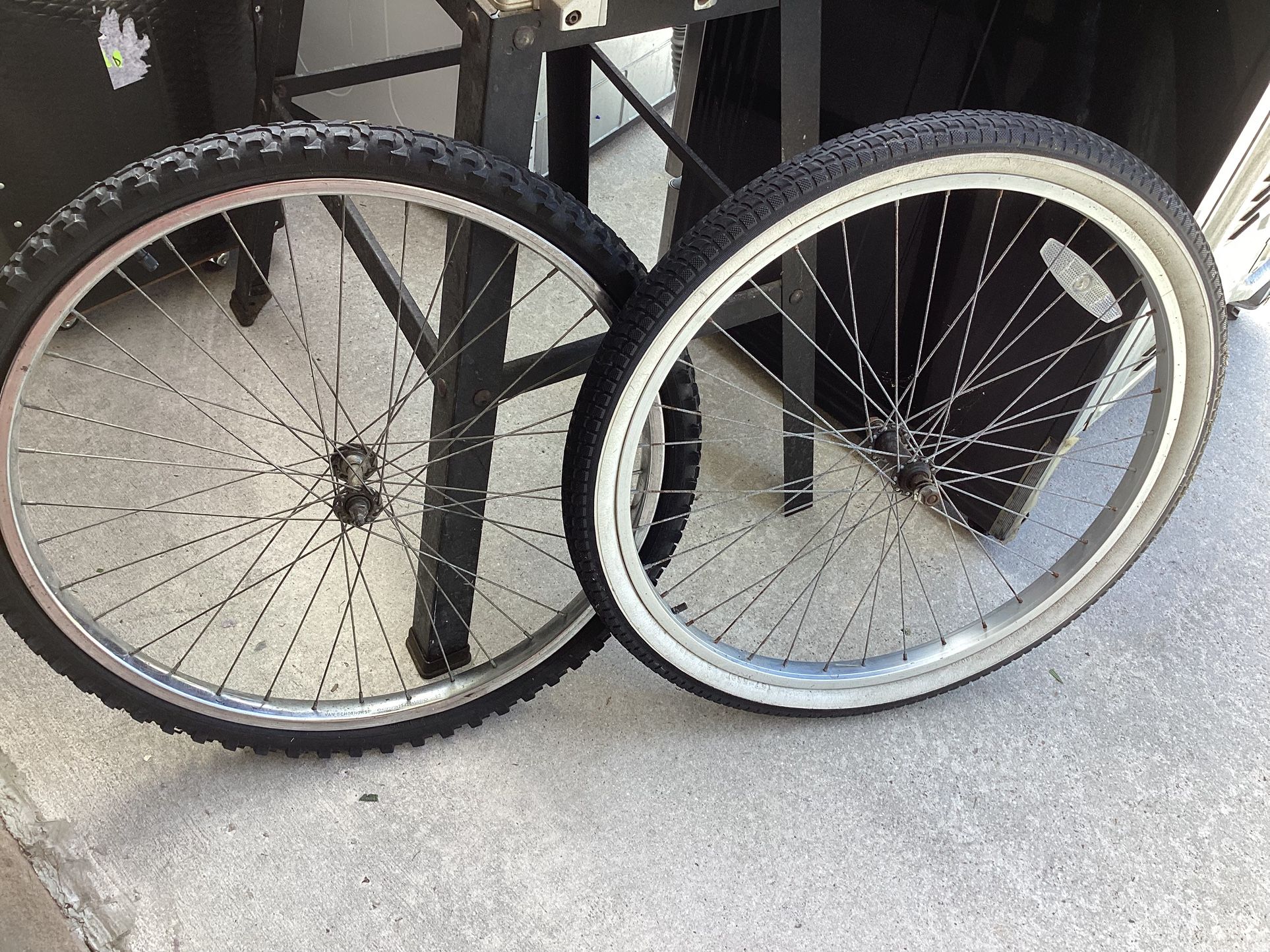 Two (2) Bicycle Tires Size 26” Asking $50. Both Obo…