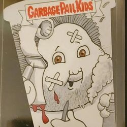 Garbage Pail Kids GPK Trashcan SKETCH Card SHORNED SEAN HY GENE Matt Steffens