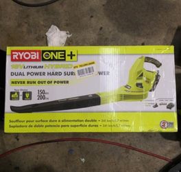 Ryobi ONE+ Lithium-Ion Hybrid Cordless or Corded Leaf Blower/ Sweeper