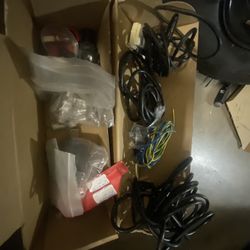 Box Of Plumbing And Electrical Misc