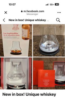 Peugeot Les Impitoyables  Whisky Tasting Set. Of 3