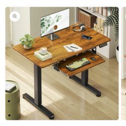 Brown 35 Inch Standing Desk