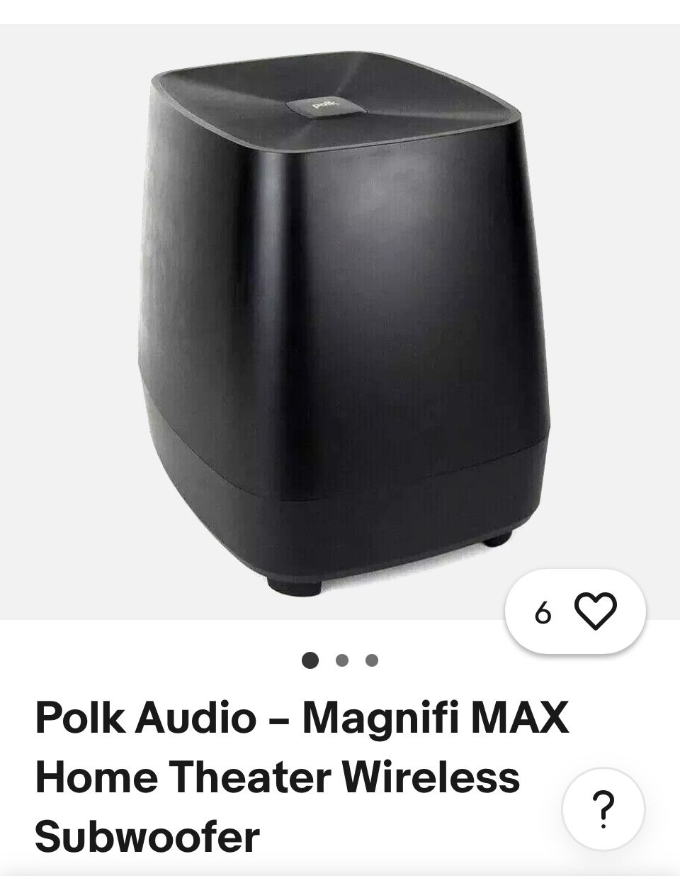 Polk Audio - Magnifi Max Home Theater Wireless subeoofer