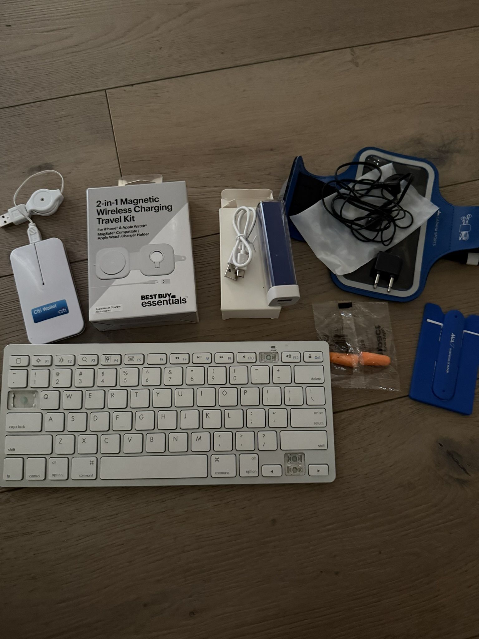 Ultimate Tech & Travel Accessory Bundle - Keyboard, Chargers, Armband & More!