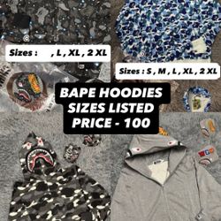 bape hoodies