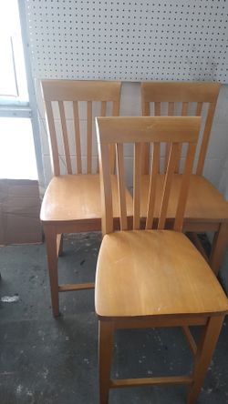 3 high back chairs