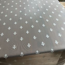 Sheer Fleur De Lis Fabric