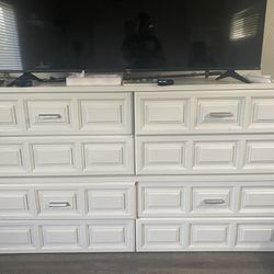 White Wooden TV Dresser