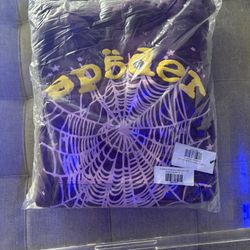 sp5der star og web v2 hoodie Purple