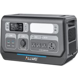 ALLWEI 2400W LiFePO4 Portable Power Station,2048Wh Solar Generator with 1500W AC Charging &1200W Solar Charging,with ATS UPS Mode, 4 AC Outlet