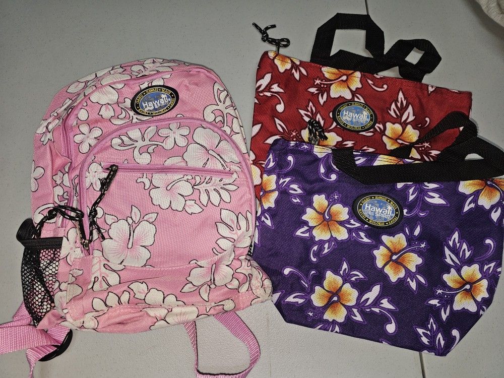 Hawaii Spirit Purse And Backpack 