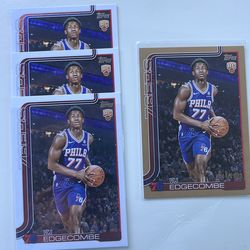 Vj edgecombe rookie cards 3 base one /2025