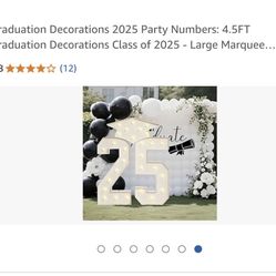 LARGE LIGHTING NUMBERS FOR “25” for GRADUATES, ANNIVERSARIES, BIRTHDAYS!!!