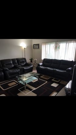 Coffee table and side table with lampshade