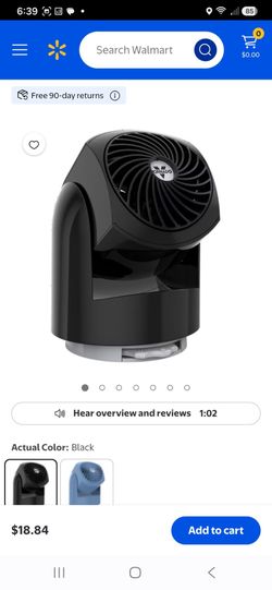 Vornado Black Compact Air Circulator Fan