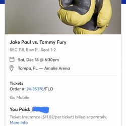 Jake Paul Vs Tommy Fury