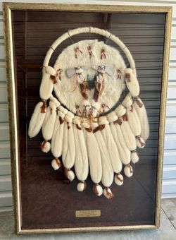 Giant Framed Dreamcatcher made by the Indians of the Dakotas