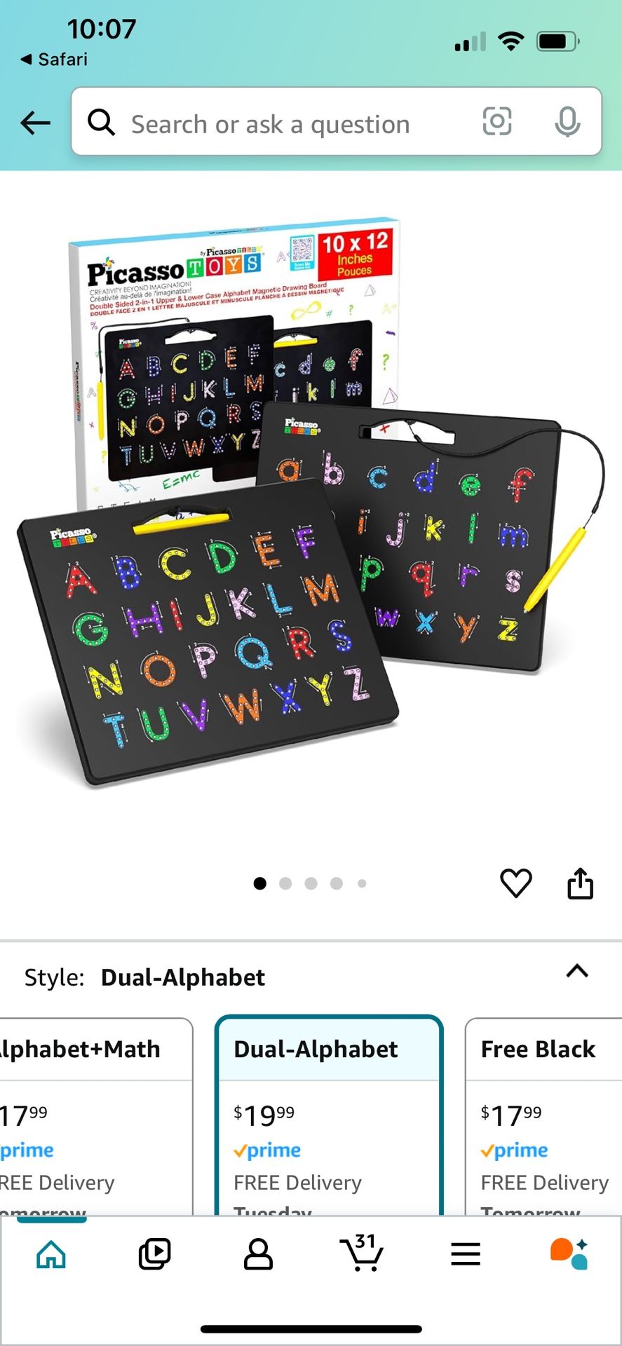 Picasso Magnetic Letter Board