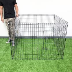 Brand New $43 Folding 36” Tall x 24” Wide x 8-Panel Pet Playpen Fence Gate Outdoor Indoor 