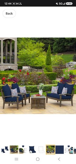 Outdoor Navy Cushions