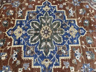 Pre- Owned Indian Made  Wool Area Rug . 