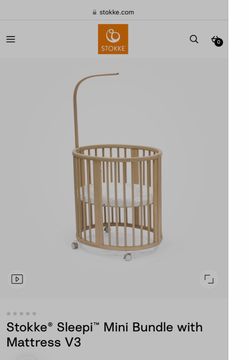 Stokke Sleepi Mini V3 Crib – Natural Wood