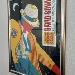 Vintage David Bowie Limited Concert Poster