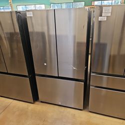 Refrigerator Samsung Stainless Steel 36 Inch Wide Bespoke