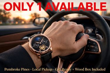 Vivian Costello Automatic - Rose Gold Moonphase Open Heart - Limited Edition - Gift Ready