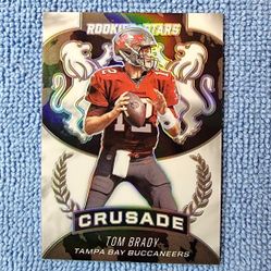 Tom Brady 2020 Panini Crusade White Prizm Silver No. CR-2 Tampa Bay Buccaneers 
