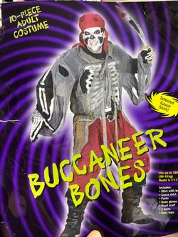 New, Men’s Pirate Buccaneer Deluxe 10 piece Costume. Size L-XL