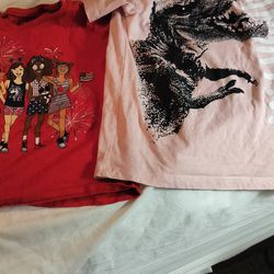 Girls T-shirts Two Of Them $1 Each Girls Size 5 /6