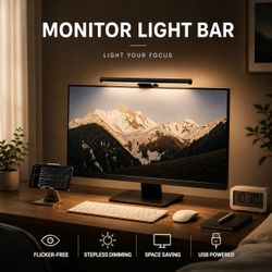 [NEW] 14" Monitor Light Bar - USB Powered