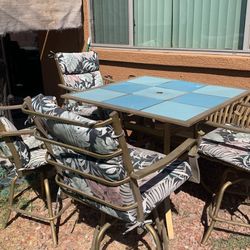 Patio High Table and Chairs
