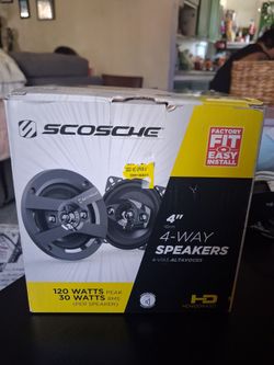 scosche 4 way speakers