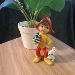 Vintage Christmas Pixie Elf Figurine 