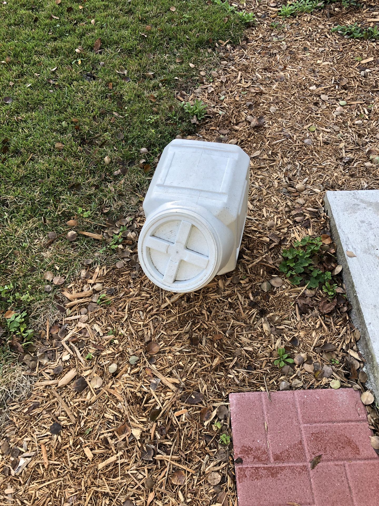 Dog food stackable container